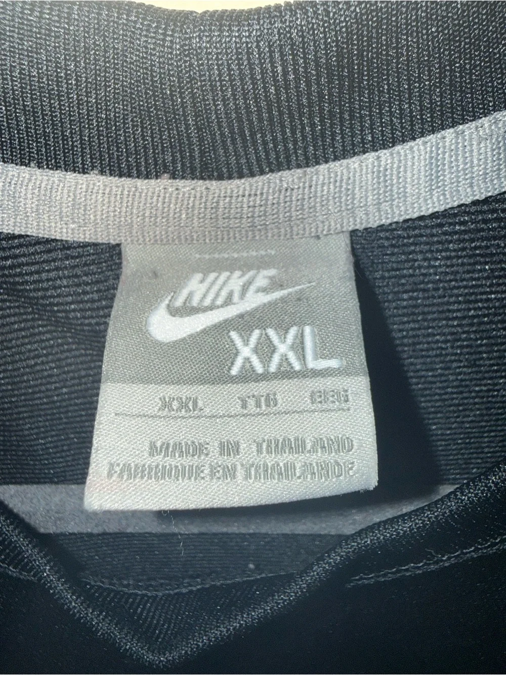 Nike Black and Gray Short-Sleeve Athletic Tee